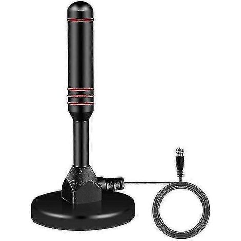 Antenne TV HD pour caravane et camping-car, usage intérieur, connecteur DTMB DVB-T ISDB, fiche F mâle (1/4)