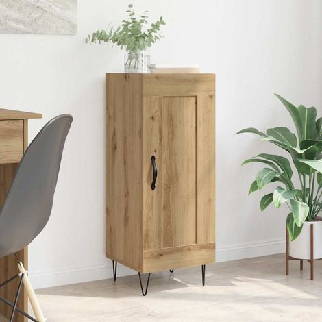 Sideboard Artisan-Eiche 34,5 x 34 x 90 cm Verbundholz und Eisen