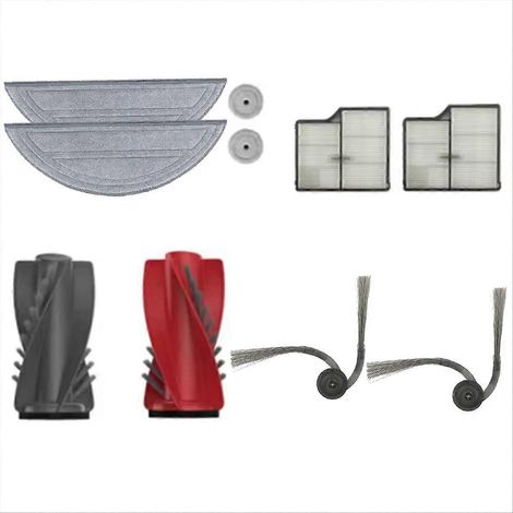 Ersatzteile für Roborock Saros 10/G30/S9 Maxv Ultra Filterbürste: Hauptbürste, Seitenbürste.