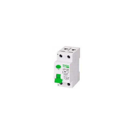 Interrupteur différentiel 2P 40A 30mA type AC – Protection contre les chocs électriques – Temps de relâchement 0,1s – Indicateur d'activation