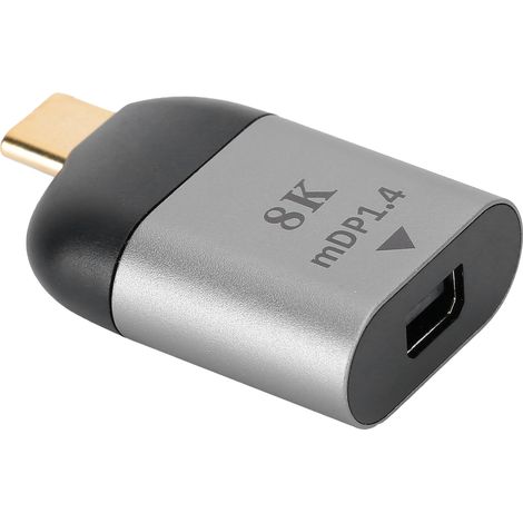 Adaptateur TypeC Mâle vers Mini DP en Alliage d'Aluminium pour Windows Android macOS (1/5)