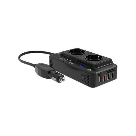 nk Adattatore Portatile Auto Nero 12V a 220-240V