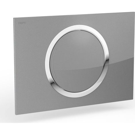 Mepa Zero EC für A31/E31 Betätigungsplatte teileingelassen 2-Mengen aus Glas, Silber (1/2)