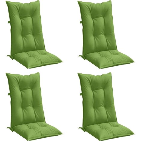 Cuscini Sedia Schiena Alta 4 VerdeMélange 120x50x7 Tessuto vidaXL (1/4)