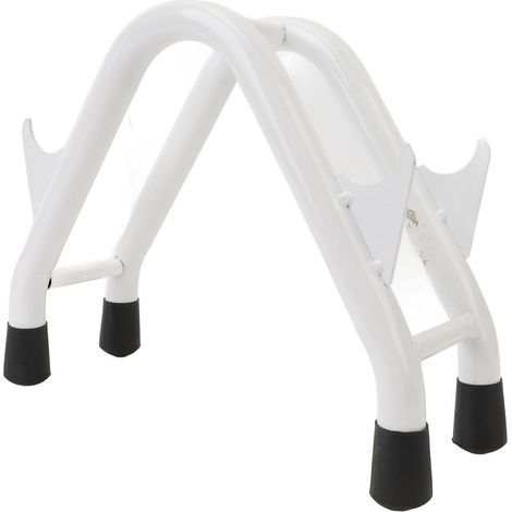 Support pour haltères triangulaire en fer avec revêtement antidérapant en caoutchouc, support de charge de 82 kg (180 lb), accessoire de fitness compact pour l'entraînement à domicile. (1/5)
