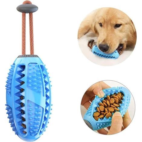 Hundezahnbürsten-Stick, Hundekauspielzeug, kugelförmiger Leckerli-Spender, Zahnpflegebürste für Welpen und ungiftiges Kauspielzeug aus Naturkautschuk (1/5)