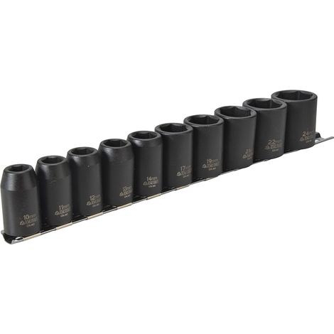 Teng 9121 9121 Impact Socket Set of 10 Metric 1/2in Drive TEN9121 (1/2)