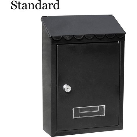 Stahlbriefkasten Standardmodell Schwarz EDM