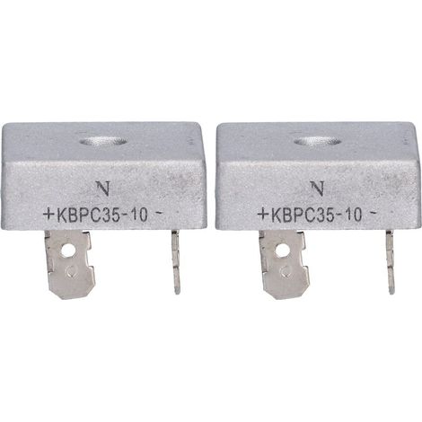 Diode de redresseur de pont, accessoire à 4 bornes pour générateur d'essence KBPC3510, 2 pièces (1/5)