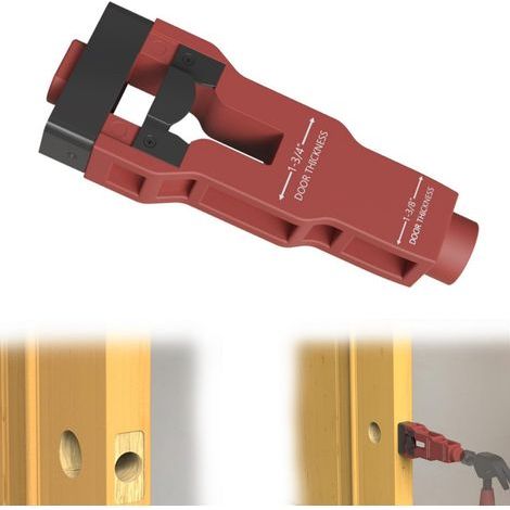 Professionelles Werkzeug für Riegelzapfen, rotes einteiliges Montageset für einfaches Entfernen des Materials. (1/5)