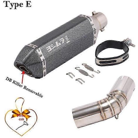 Slip On Para Suzuki V-strom 1050 Dl1050 2020 2021 Sistema De Escape De Motocicleta Conexin De Tubo De Enlace Medio Modificado Silenciador De 51mm( Type E) (1/5)