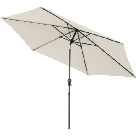 Doppler myZone Mittelmastschirm Auto-Tilt rund 305 cm Sonnenschirm 6 Farben 429465 820 Natur