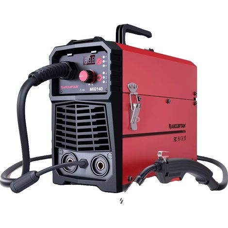 Machine de soudage MIG, fonctionnalité 4-en-1, poids de 8,4 kg, dimensions de 13,7 x 5,3 x 9,45 pouces, type de prise EU, certifié CE (1/5)