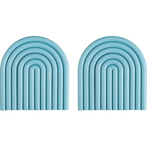 Dessous de verre arc-en-ciel amovibles en silicone, antidérapants, isolants thermiques, décoration intérieure, forme 6 (1/5)