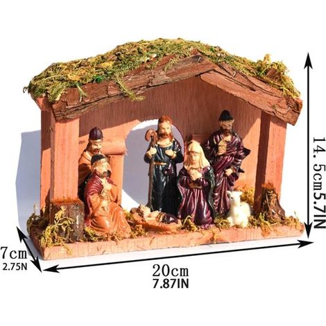 Weihnachtsset – 8-teilig – Figurenset – Weihnachtsdekoration (1/4)