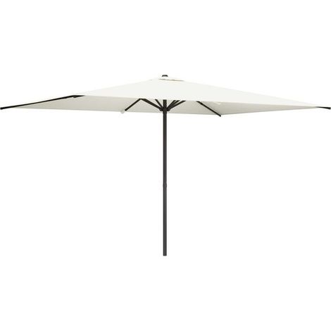 Parasol de jardin rectangulaire 200 x 300 cm, en polyester beige. (1/5)