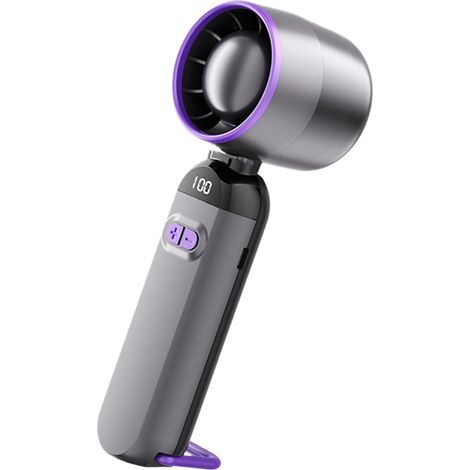 Ventilateur portable sans pales – 100 vitesses de ventilation, rechargeable, adapté aux fortes chaleurs et à diverses occasions en extérieur. (1/5)