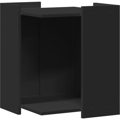 vidaXL Recinto per Lettiera per Gatti Nero 60x40x40 cm in Truciolato (1/5)