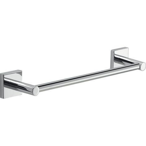 Gedy Manila Porta Asciugamani CM.30, Colore Cromo, Componenti Realizzati in Acciaio Inox 304, Cromall e Vetro Satinato, Garanzia 15 Anni, Misure 4,7 x 34 x 6,8 CM e Peso 0,1 kg, Design R&S, 30 cm (1/5)