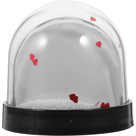 Boule à neige photo DIY avec papier vierge pour sublimation-9.00X9.00X8.50CM-Black (1/3)