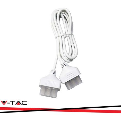 CAVO DI ALIMENTAZIONE CON 2 SPINEBIANCO 2M 3X0.75MM