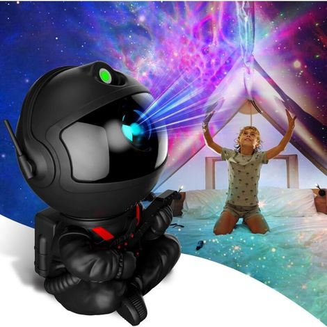 Projecteur astronaute pour enfants, plafonnier avec télécommande, décoration de chambre, veilleuse brouillard pour filles et garçons - Crezuo
