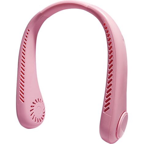 Le meilleur ventilateur de cou portable, ventilateur mains libres sans pales, chargement USB, adapté au travail en extérieur, à la salle de sport, au bureau, à la tonte de la pelouse, au parc, au camp (1/5)