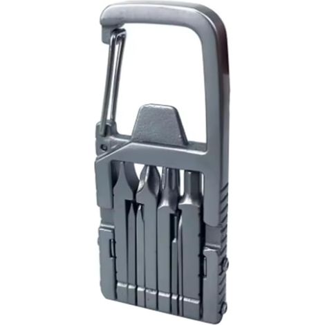 Multifonction 13 Pouces 1 Mini-Outil avec Porte-Carabiner Tournevis à Ouvre-Bouteille pour le Multitool Extérieur (1/5)