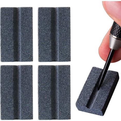 Set mit 4 Dart-Schleifsteinen aus Metall, Dart-Schärfer aus Stahl, Dart-Zubehör