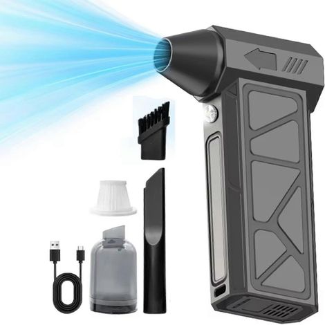 Électrique turbo jet ventilateur 1300000 RPM PM50 M / S sans balais moteur turbo Violent ventilateur par USB poussière (1/5)