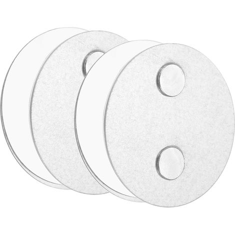 2 Pcs Support Magnétique pour Détecteur Brume avec Pastilles Adhésives Extra Fortes Montage Magnétique Universel à 2 Voies pour Suspendre 50mm Diamètre pour Alarmes (1/5)