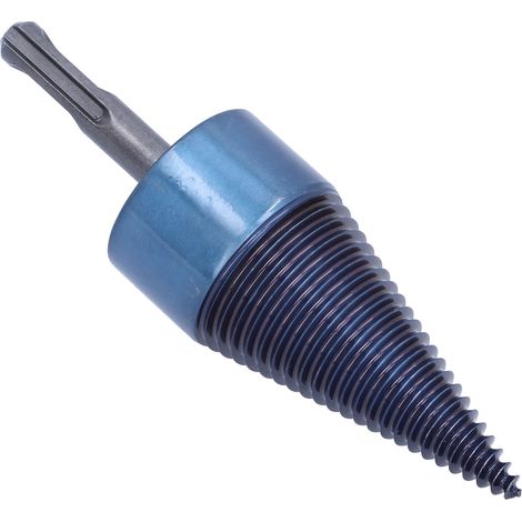 Perceuse à bois en acier rapide bleu 42mm, cône fendeur de bûches pour chauffage (1/5)
