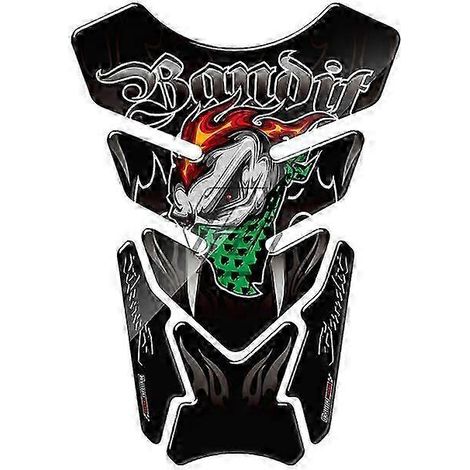 3d Motorcycle Tank Pad Gel Protector Sticker Bandit Tankpad Case For Suzuki Bandit 600 650 1200 1250 650s 600s Abs( Black) (1/5)