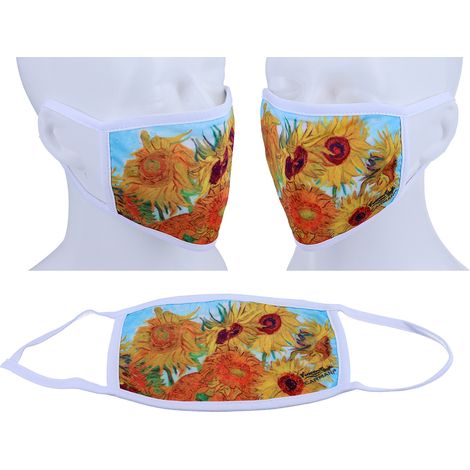 VAN Gogh Sonnenblumen Carmani Wiederverwendbare Gesichtsmaske (1/4)