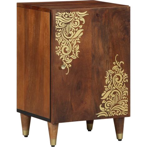 Maison Exclusive - Mobile da Bagno con archiviazione Marrone miele 38 x 33 x 58 cm (1/5)