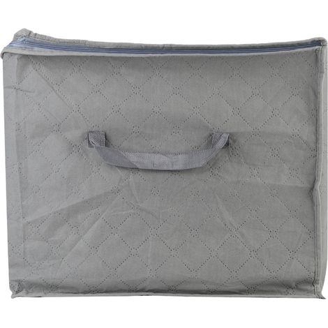 Sac de rangement en fibre de carbone et bambou avec fermeture éclair, grand format, résistant et pliable pour vêtements (1/5)