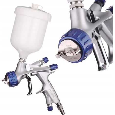 PISTOLA PULVERIZADORA LVMP 1.4MM 600ML PARA BARNICES Y PINTURAS (1/5)
