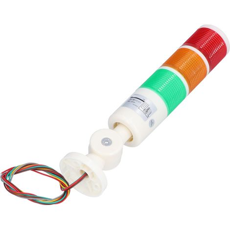 Tour de signalisation BERM avec éclairage LED tricolore permanent et avertisseur sonore pliable (220 V CA). (1/5)