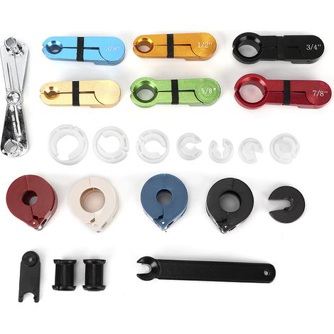Kit 22 pièces démontage durites auto clim essence fuel ligne outil réparation véhicule (1/3)