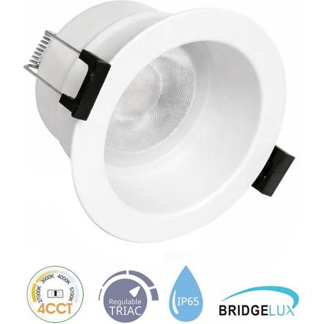 Downlight Led LUCERNA BRIDGELUX Chip, 8W, UGR 19, 36º, IP65, TRIAC, 4CCT, blanco, 3000-4000-6000K (1/4)