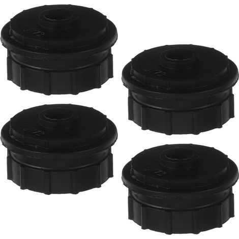 4 Pièces Anneau Manchon de Palier Noir en Caoutchouc Optimisé Bruit et Circulation D'air pour Roue à Aubes de de Ventilateur de Climatiseur en Intérieur (1/5)