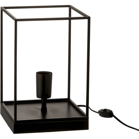 Lampe rectangulaire Strabane en Fer - Ebène (1/5)