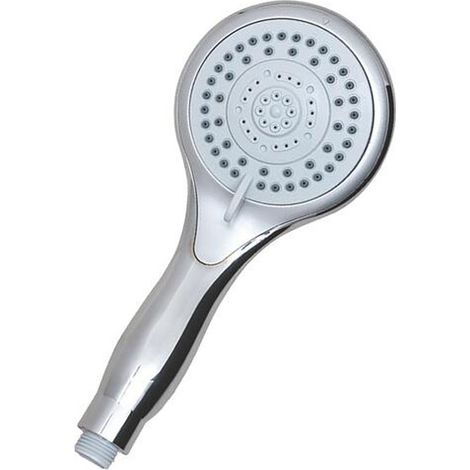 Douchette ABS anticalcaire ronde 5 jets Ø110 mm chromée - Somatherm