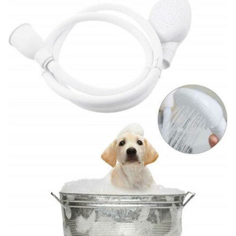 Douchette pour robinet en ABS – Tuyau PVC 1M – Sortie d'eau optimisée – Pour lavage cheveux. bébés et animaux domestiques - 37inch (1/5)