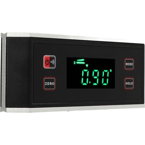 Digitaler Winkelmesser mit V-Nut, Magnetfuß, wasserdichtem LCD-Bildschirm und Hintergrundbeleuchtung, Neigungsmesser und Winkelmesser für Dekorationszwecke (1/5)