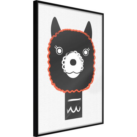 Affiche Murale Encadrée "Cute Smile" 40 x 60 cm Noir