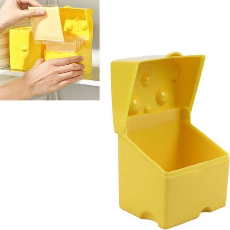 Récipient hermétique pour fromage en tranches, facile à nettoyer, résistant à la chaleur, pour le ménage (1/5)