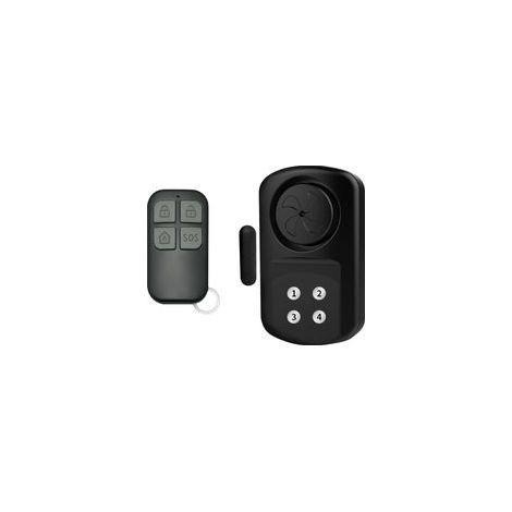 Alarme de Porte et Fenêtre Sans Fil 140dB 4 Modes de Sécurité, Code et Télécommande, Système de Sécurité Maison