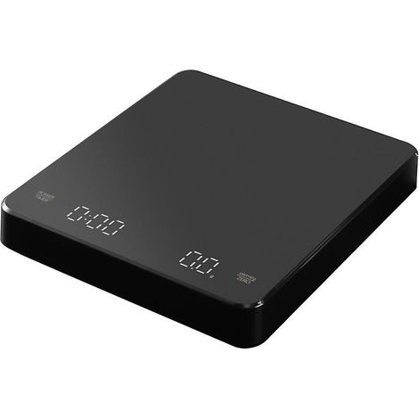 Digitale Kaffeewaage mit Timer, LED-Anzeige, Espressowaage, eingebauter Akku, max. 3 kg, Wiegegenauigkeit 0,1 g