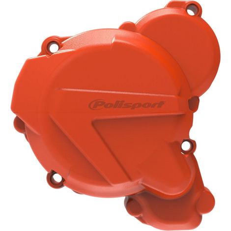 Protector de cubierta de alternador Polisport para KTM EXC 250 300 Husqvarna, color naranja.